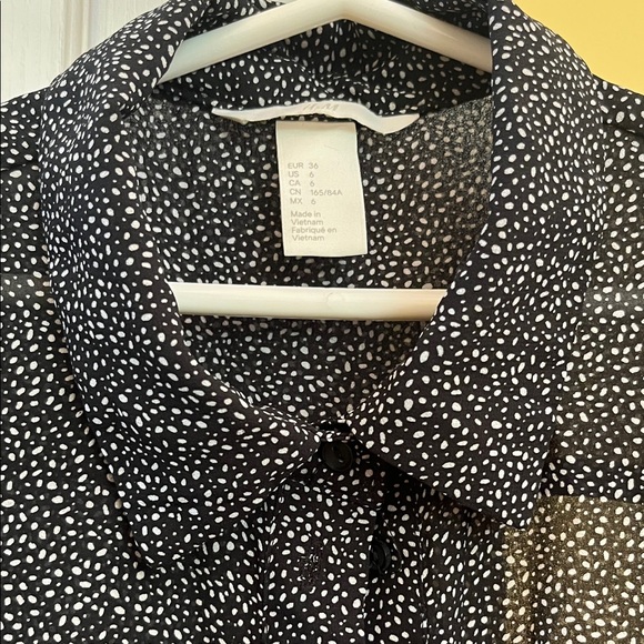 H&M Black and White Patterned Mini Dress - Picture 3 of 6